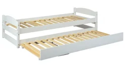 Stauraum-/Funktionsbett SÖREN 90 x 200 cm weiß