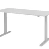 Stehtisch 180 x 80 cm Grau/ Silber