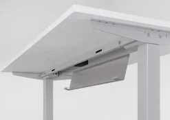 Stehtisch 120 x 67,2 cm Weiß/ Silber