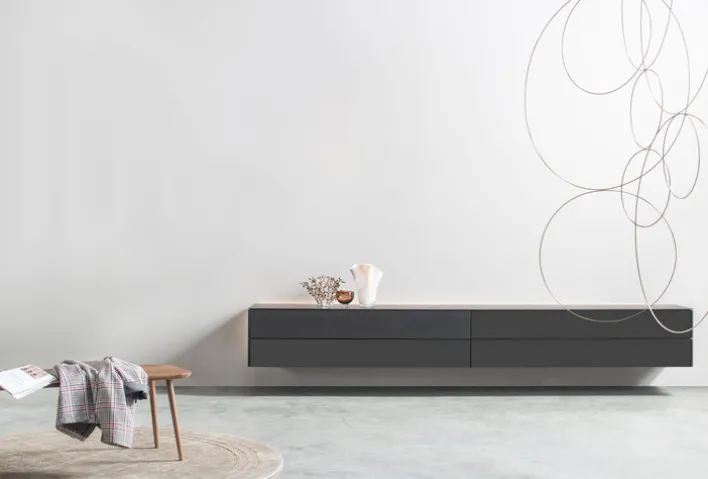 SUDBROCK Lowboard COSMOS 282 cm schwarz