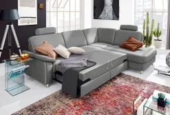 SYSTEMPOLSTER Ecksofa BILZEN-H SF-R alu