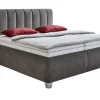 SYSTEMPOLSTER sleep Polsterbett MESSINA 180 x 200 cm dunkelgrau