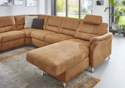 SYSTEMPOLSTER Wohnlandschaft ANDERLECHT-DK SF zimtbraun