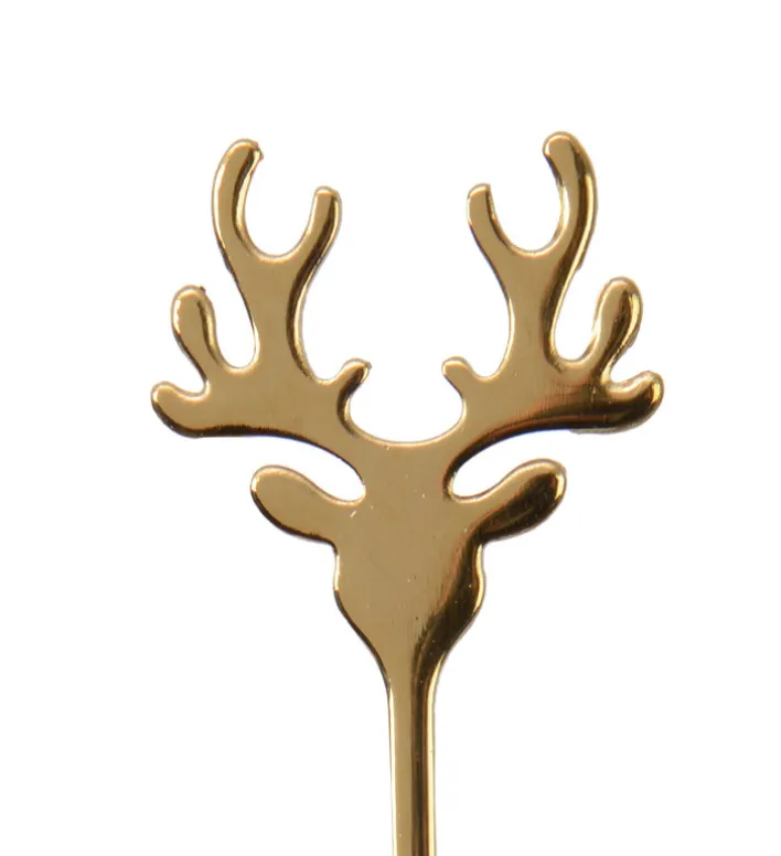 Teelöffel HIRSCH goldfarbig