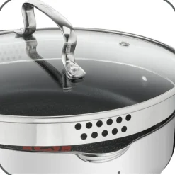 TEFAL Kochtopfset DUETTO Edelstahl 7-teilig Edelstahl