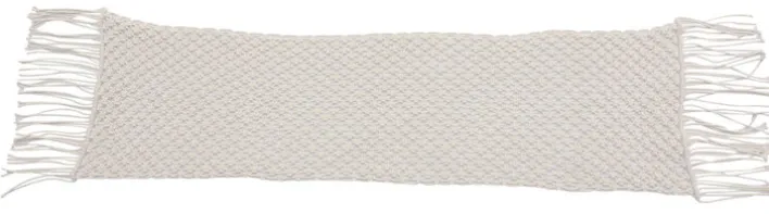 Tischläufer Macramé 140 cm weiß