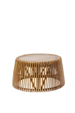 TOM TAILOR Beistelltisch 69 x 69 cm Rattan/reyceltes Teakholz natur