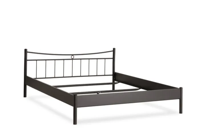 TRAUMWERKSTATT Metallbettgestell SVENJA 140 x 200 cm schwarz