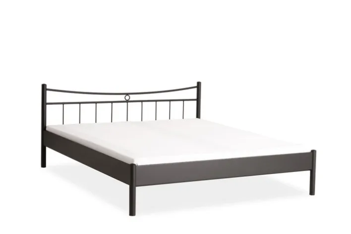 TRAUMWERKSTATT Metallbettgestell SVENJA 140 x 200 cm schwarz