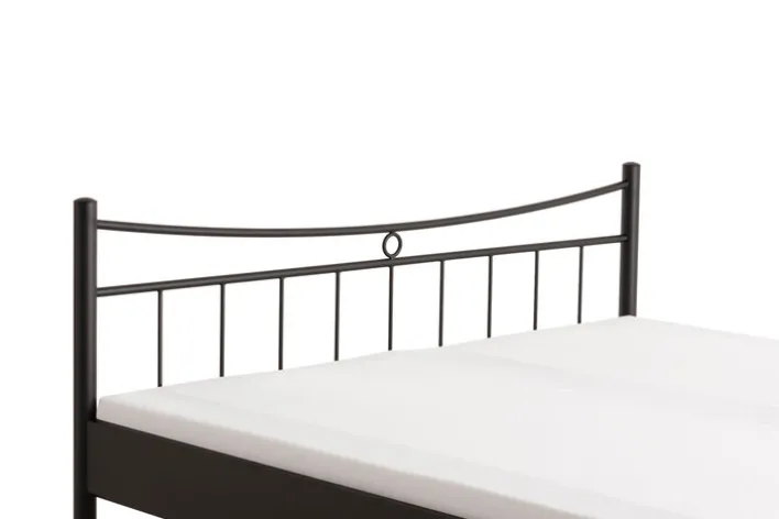 TRAUMWERKSTATT Metallbettgestell SVENJA 140 x 200 cm schwarz