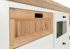 TRAUMWERKSTATT Sideboard TIVOLI 182 x 92 cm weiß matt / smoked oak