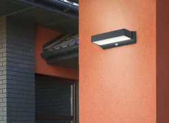 TRIO LED Außenwandleuchte CUANDO B grau