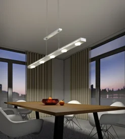 Trio LED Balkenpendel Lacal nickelfarbig