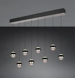 TRIO LED Balkenpendel TRS ORBIT 150cm nickelfarbig