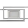 TRIO LED Deckenlampe GANADO 110 x 21 cm nickelfarbig