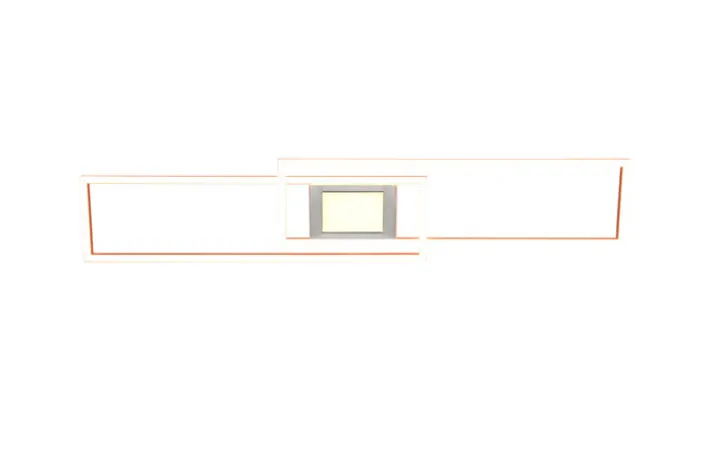 TRIO LED Deckenlampe GANADO 110 x 21 cm nickelfarbig