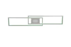 TRIO LED Deckenlampe GANADO 110 x 21 cm nickelfarbig