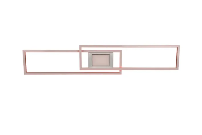 TRIO LED Deckenlampe GANADO 110 x 21 cm nickelfarbig