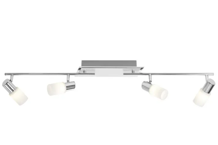 TRIO LED Deckenlampe mit 4 Spots CLAPTON chromfarbig