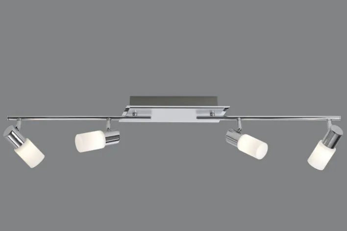 TRIO LED Deckenlampe mit 4 Spots CLAPTON chromfarbig