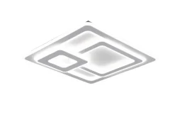TRIO LED Deckenlampe MITA 51 x 51 cm weiß