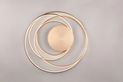 TRIO LED Deckenlampe TRS NALA goldfarbig