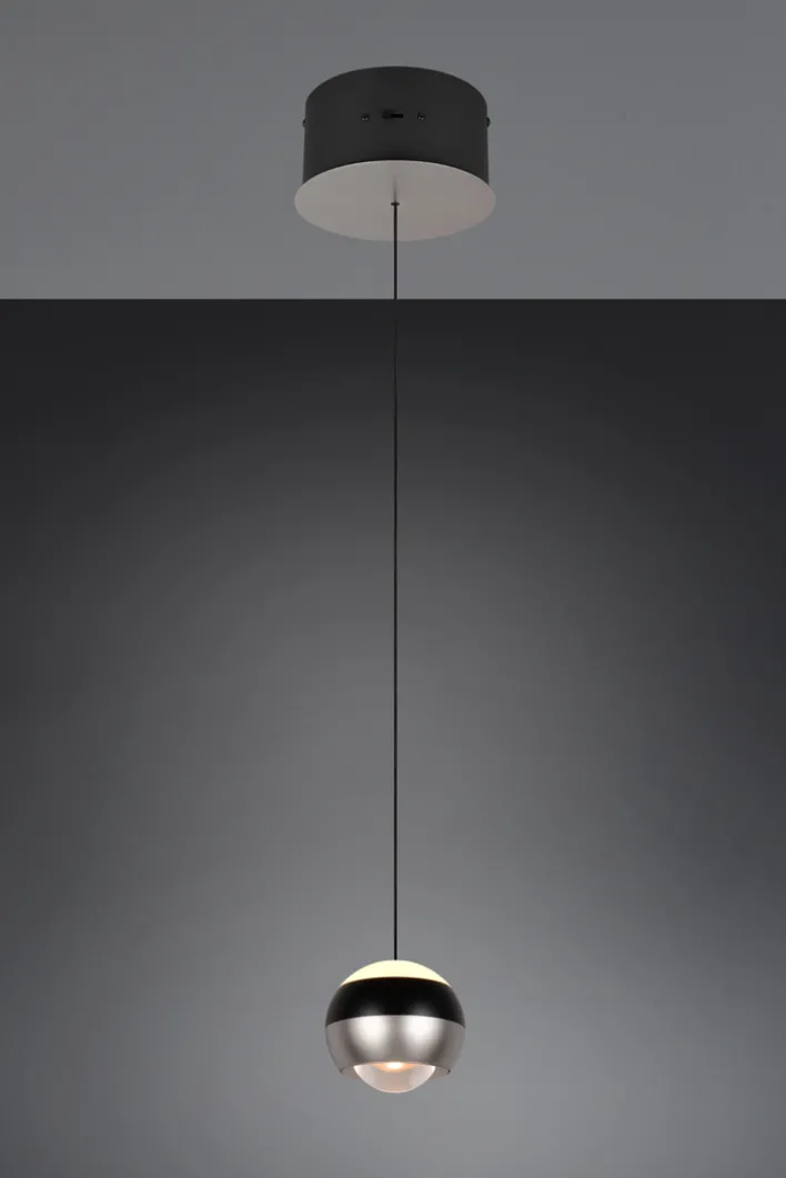 TRIO LED Pendellampe TRS ORBIT nickelfarbig