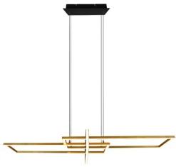 TRIO LED Pendelleuchte SALINAS messingfarbig