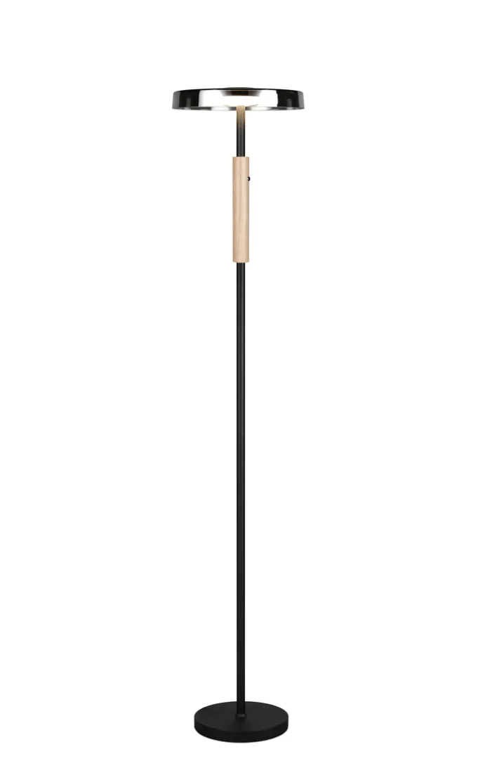 TRIO LED Stehlampe CELESTE 160 cm coffee /weiß