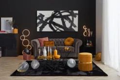 TRIO LED Stehlampe RONDO 115 cm schwarz