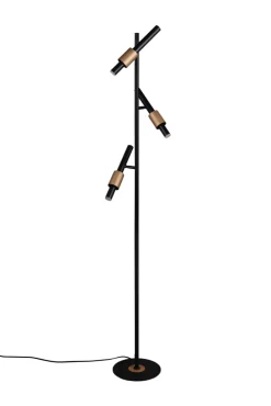 TRIO LED Stehlampe TRS IKARIS 3-flg. schwarz matt