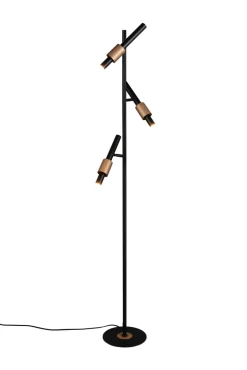 TRIO LED Stehlampe TRS IKARIS 3-flg. schwarz matt