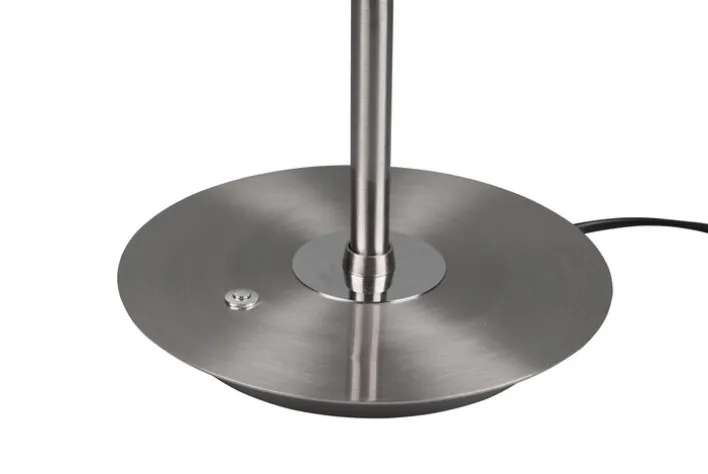 TRIO LED Tischlampe MONZA nickelfarbig