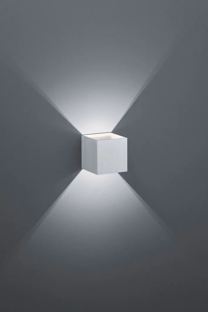 TRIO LED Wandlampe LOUIS alufarbig