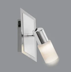 TRIO LED Wandleuchte mit 1 Spot CLAPTON chromfarbig