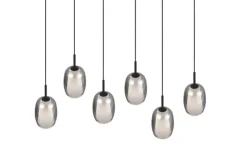 TRIO Retrofit Balkenpendel TRS BARRET 89 cm schwarz /rauchfarbig