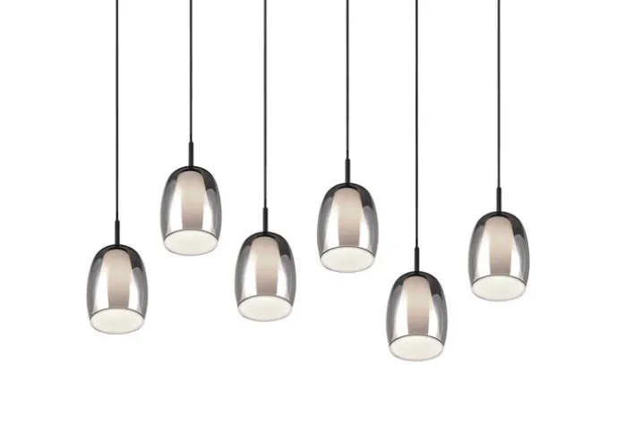 TRIO Retrofit Balkenpendel TRS BARRET 89 cm schwarz /rauchfarbig