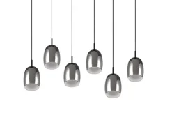 TRIO Retrofit Balkenpendel TRS BARRET 89 cm schwarz /rauchfarbig