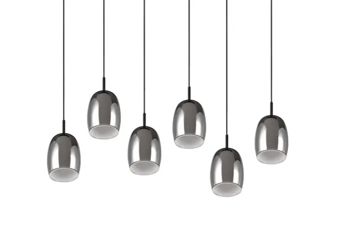 TRIO Retrofit Balkenpendel TRS BARRET 89 cm schwarz /rauchfarbig