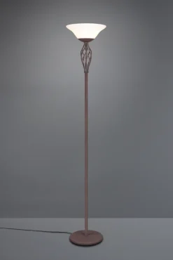 TRIO Retrofit Deckenfluter RUSTICA rostfarbig