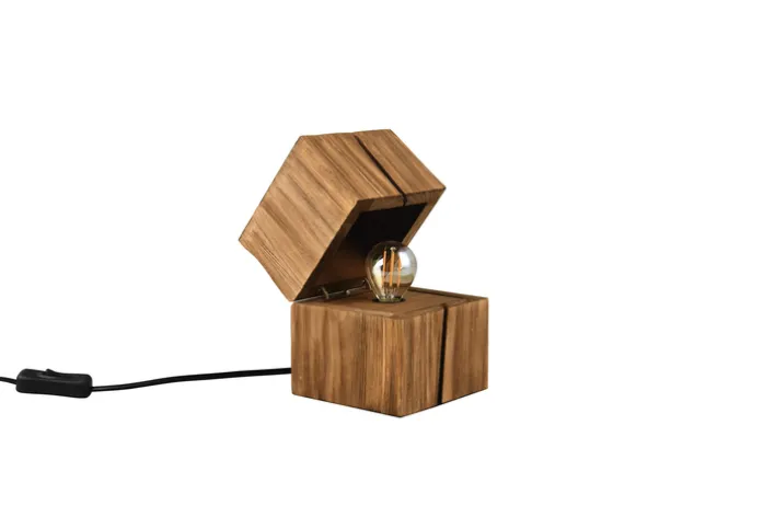 TRIO Retrofit LED Tischlampe TREASURE 12 x 12 cm naturfarbig