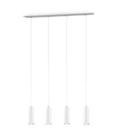 TRIO Retrofit Pendellampe MARLEY 4-flg weiß
