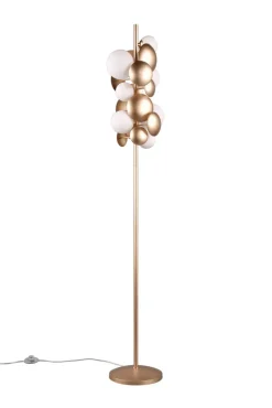 TRIO Retrofit Stehlampe TRS BUBBLE 155 cm goldfarbig