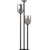 TRIO Retrofit Stehlampe TRS BARRET 140 cm schwarz /rauchfarbig