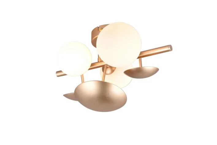 TRIO Retrofit Wandleuchte TRS BUBBLE goldfarbig