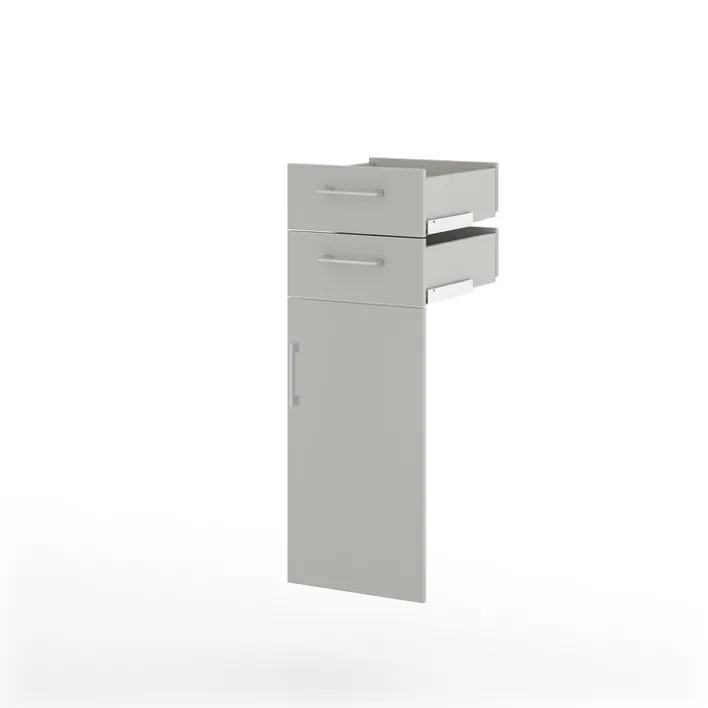 Tür-Schubkasten-Set VARY 38 x 104 cm grau