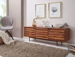 TV-Lowboard 147 x 50 cm braun