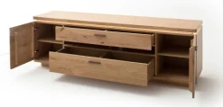 TV-Lowboard BARCELONA 210 cm Balkeneiche bianco