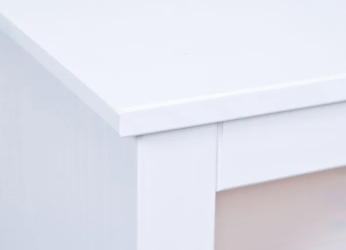 TV-Lowboard LUKAS 118x45x39 cm Massivholz Kiefer weiß