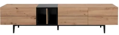 TV-Lowboard NOLA 195 x 48 cm Artisan Oak/ schwarz